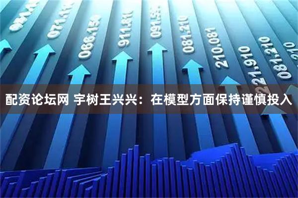 配资论坛网 宇树王兴兴：在模型方面保持谨慎投入