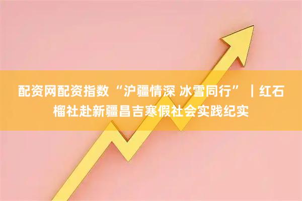 配资网配资指数 “沪疆情深 冰雪同行” ｜红石榴社赴新疆昌吉寒假社会实践纪实