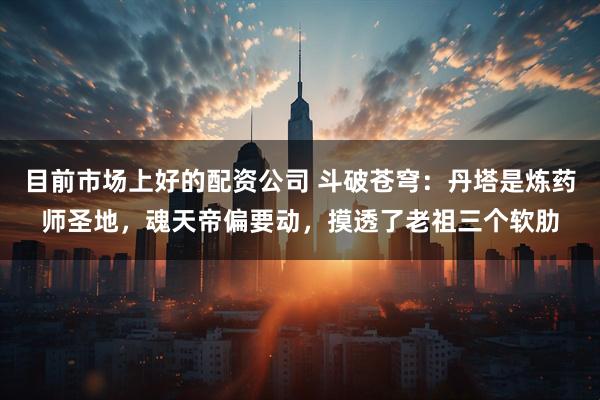 目前市场上好的配资公司 斗破苍穹：丹塔是炼药师圣地，魂天帝偏要动，摸透了老祖三个软肋
